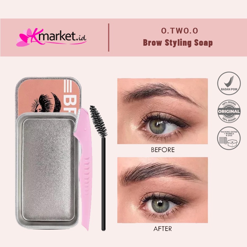 O.TWO.O Eyebrow Soap | OTWOO EYEBROW POMADE SOAP | Brow Sculpt Lift Brow Styling Soap Waterproof Long Lasting Eyebrow Gel Pomade