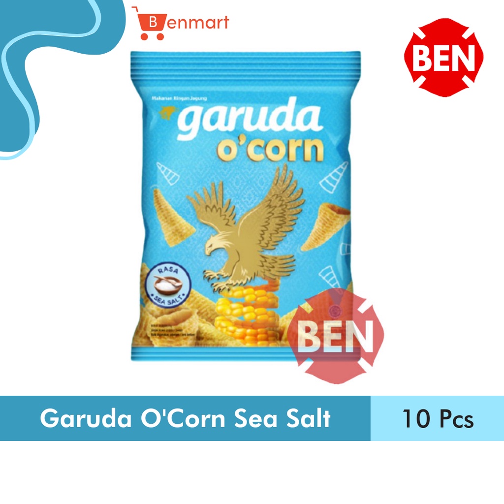 Garuda O'Corn SEA SALT 1 Renceng 10 Pcs - Ocorn O Corn Biru Jagung