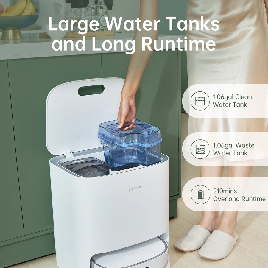 Dreame Bot W10 Self-Cleaning Robot Vacuum and Mop 4kPa Sapu dan Pel