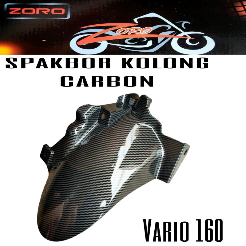 Spakbor kolong Carbon Zoro PNP motor vario160 new Carbon black Zoro