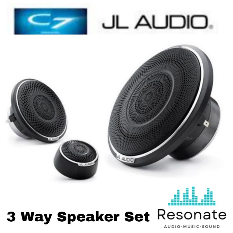 JL AUDIO C7 SERIES 3 WAY SPEAKER SET