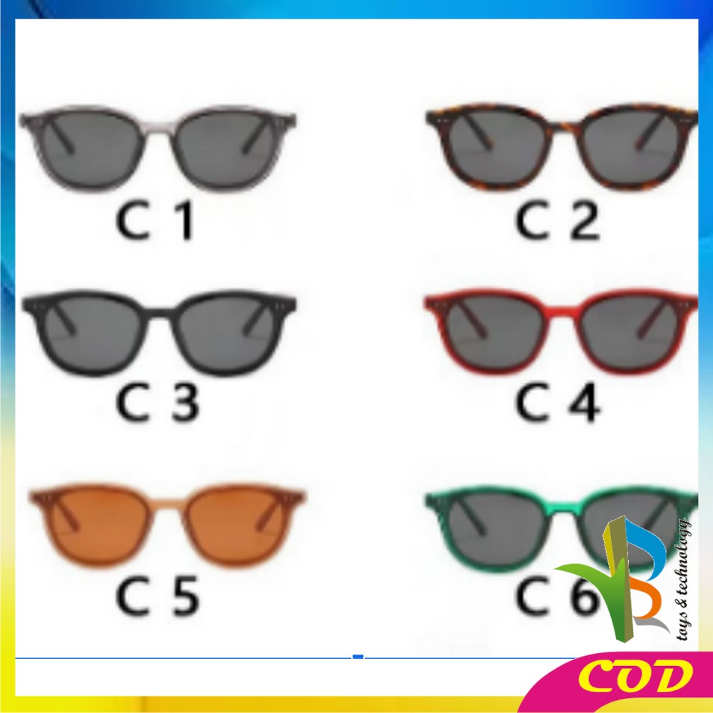 RB-C663 C665 Kaca Mata Rainbow Fashion Unisex Gaya Korea Candy Color Square / Kacamata Hitam Wanita Pria Sunglasses Korean Fashion Import