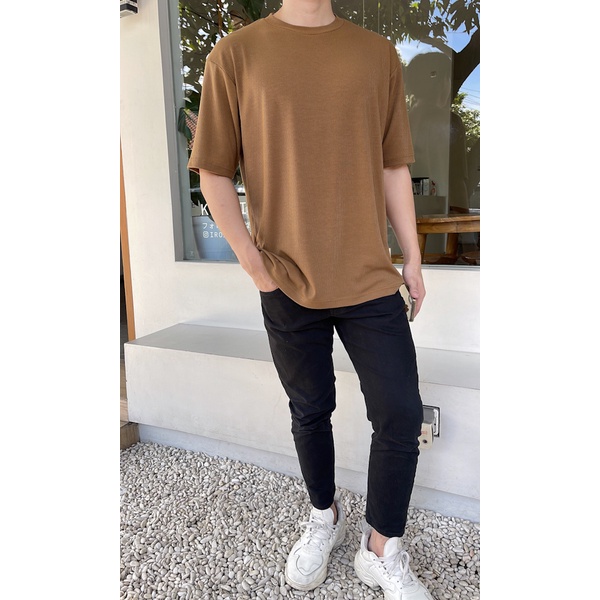 Kadaka MT-0165 Oversized Tshirt Atasan Pria Dropneedle Knit