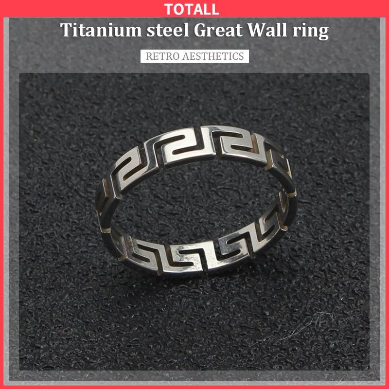 COD Cincin Pola Zuma Cincin Pola Silver Aesthetic Ring Cincin Aesthetic Cincin Estetik Cincin Titanium Cincin Pria Cincin Wanita-Totall