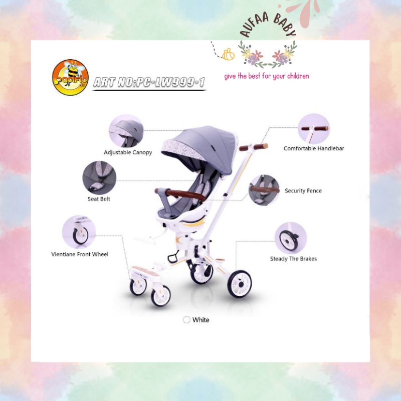 AUFAA ❤ MAGIC STROLLER SPACEBABY EXOTIC PACIFIC LW 999-1, LW 989,LW 979,LW 959,LW 212,LW 211 PACIFIC
