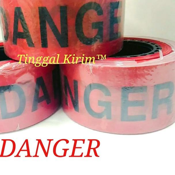 

police line barricade tape "DANGER" ukuran 3" x 300 meter