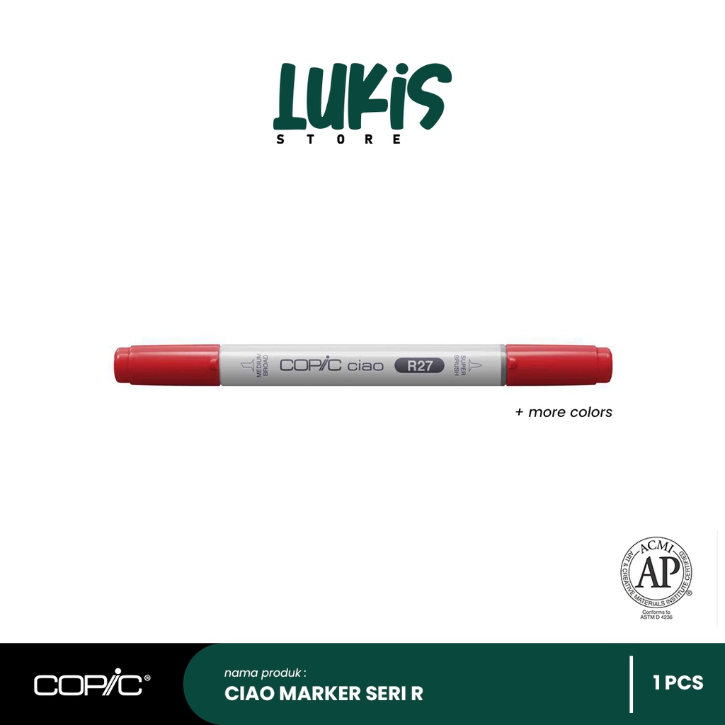 

Copic Ciao Marker R Series | 18 Pilihan Warna