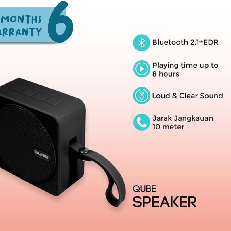 Langsung Atc Soundplus - Qube / Speaker Bluetooth Portable Murah / Splashproof / Dustproof