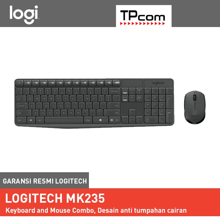 LOGITECH KEYBOARD + MOUSE MK235 Combo