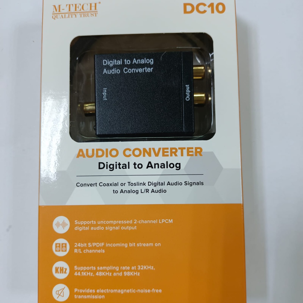 Digital to Analog Audio Converter + Kabel Toslink