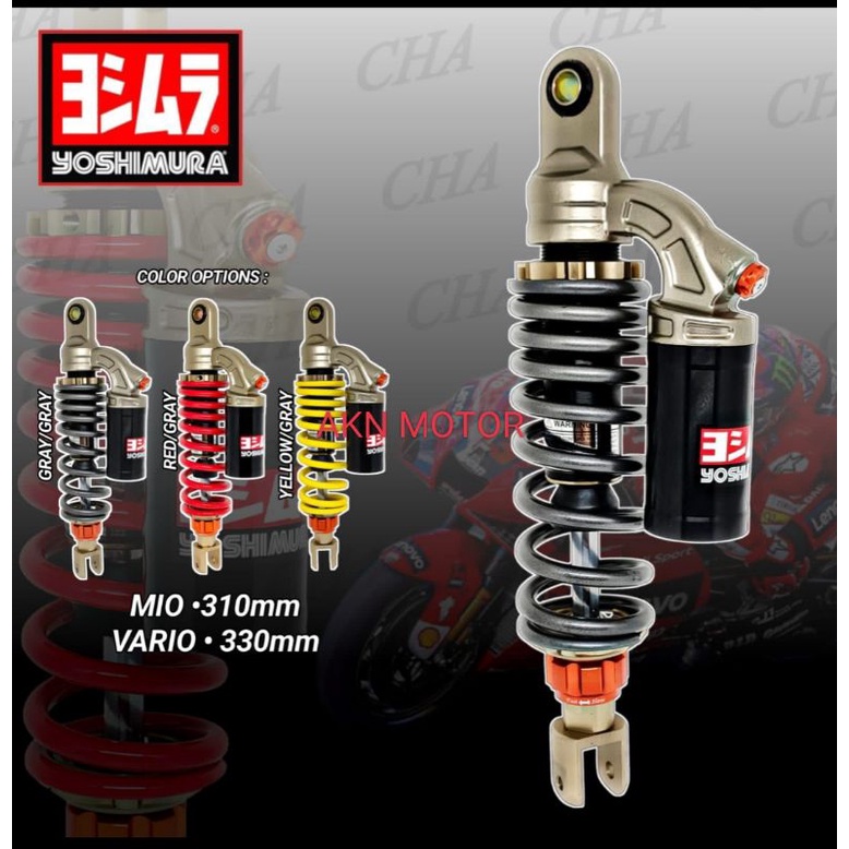 Shock belakang Yoshimura 310 mm 330 mm model evo Mio Mio j beat Vario 150 Vario 125 Xeon matic