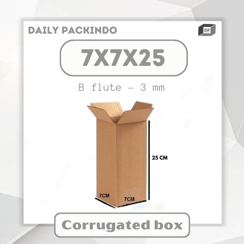 

Kardus/Dus/Corrugated/Packing Ukuran 7X7X25 Cm Standing Box Botol Tumbler Dll