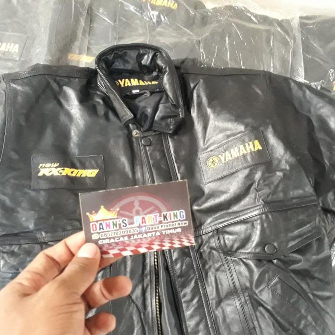 jaket kulit rx king asli new keluaran yamaha lama