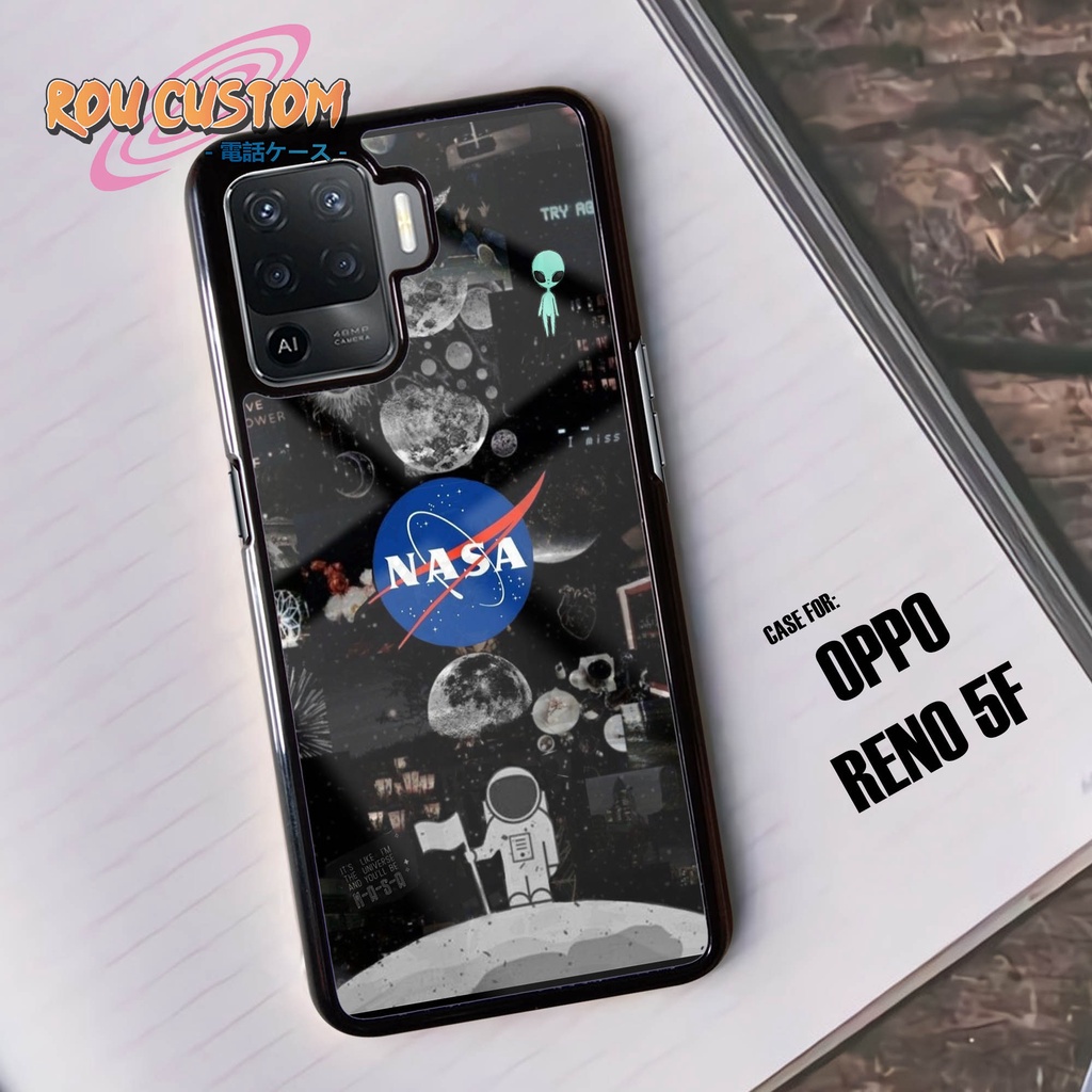 Case OPPO RENO 5F  - Casing OPPO RENO 5F [ NASA ] Silikon OPPO RENO 5F  - Case Hp - Case Mewah - Cas