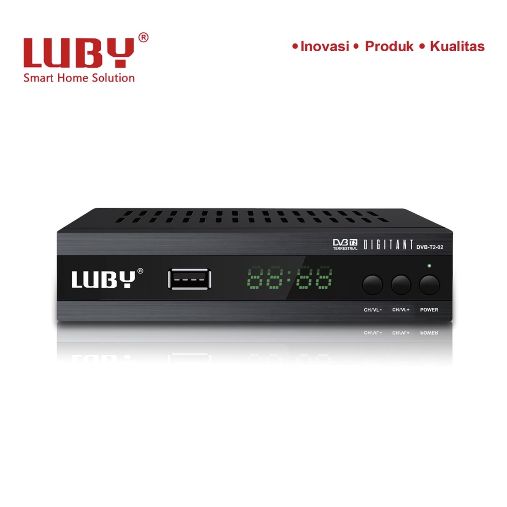 Luby DVB-T2-02 HD STB Set Top Box Receiver Siaran Digital TV