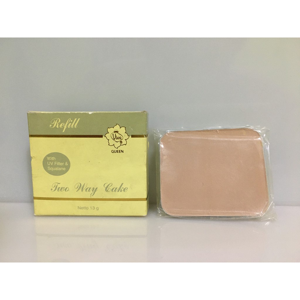 Viva Queen REFILL Two Way Cake / ISI ULANG Bedak Padat Viva Queen 13gr - REFILL - ISI ULANG