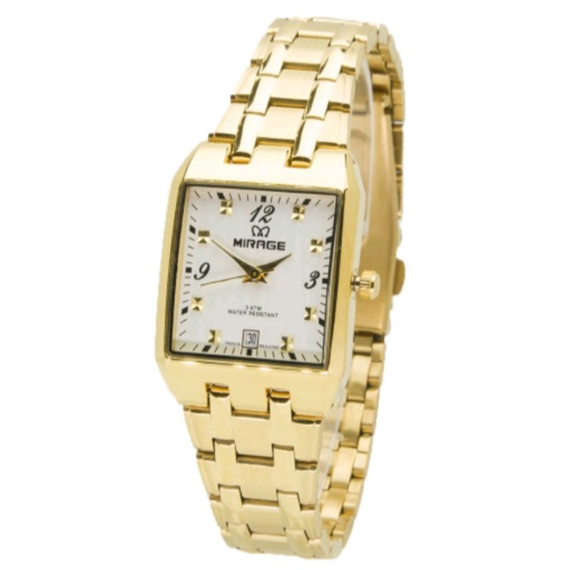 jam tangan wanita;MIRAGE M7716BSP gold~ORIGINAL~WATER RESISTANT~TGL~STAINLESS ANTI KARAT