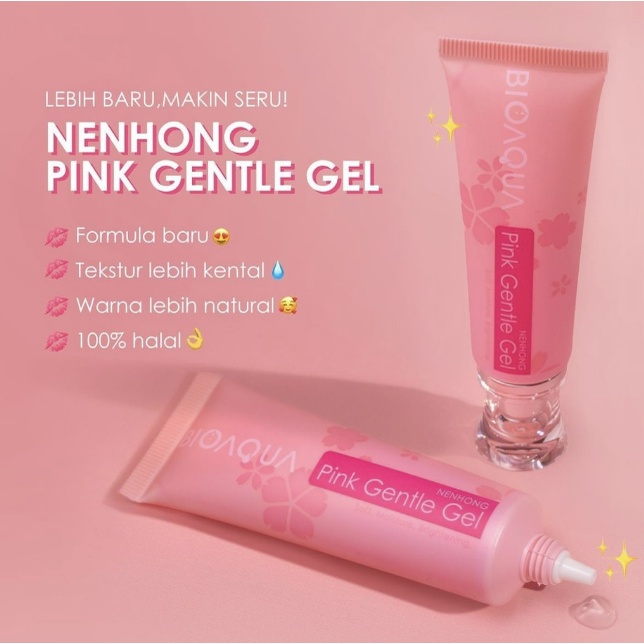 BIOAQUA Nenhong Cream Warm Gentle Pink 30 GR / Pemerah Pencerah Bibir &amp; Puting