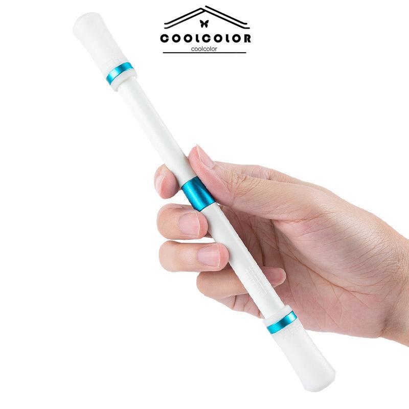 COD❤️Spinning Pen Pena Plastik Balance Anti Stress Bolpoin Rotating- cl