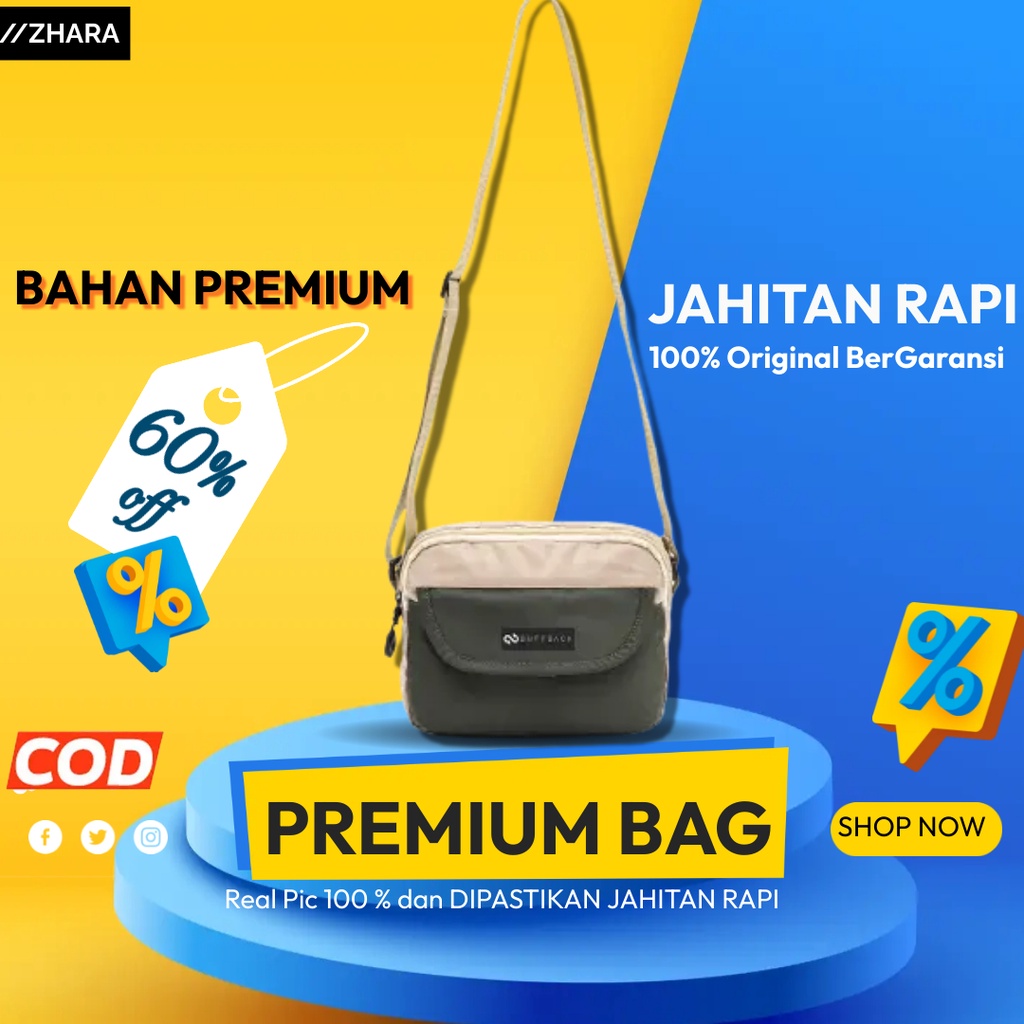 Tas Sling bag Pria Wanita Tas Hp Leher Gantung PREMIUM Selempang mini Cowok Cewek Murah Ori