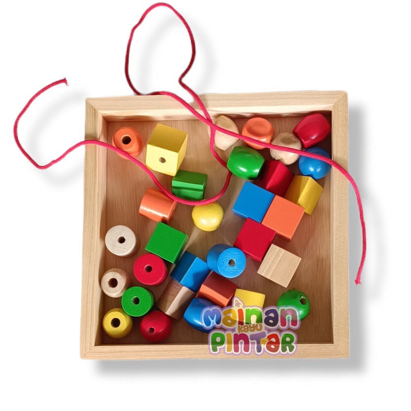 Meronce Geometri Mainan Edukasi Anak ronche Lancing Bentuk Geometri