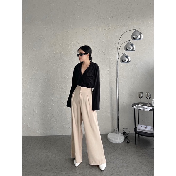 SIVALI Maia Pants - Cullote Loose Pants - Trousers Pants - Celana Panjang Wanita