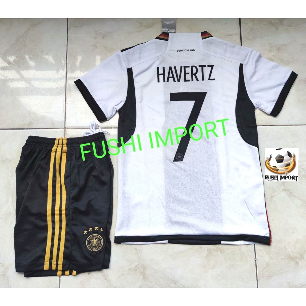 Jersey Baju Bola Anak Jermann Home Kids World Cup Piala Dunia 2022 Germany Fullset Satu Set Grade Ori