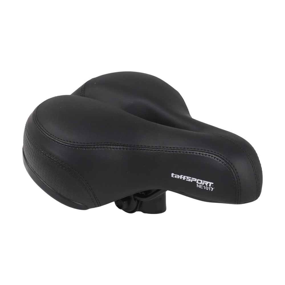 TaffSPORT Sadel Sepeda Shock Absorber Big Butt Saddle Empuk Nyaman - NE1017 - Black