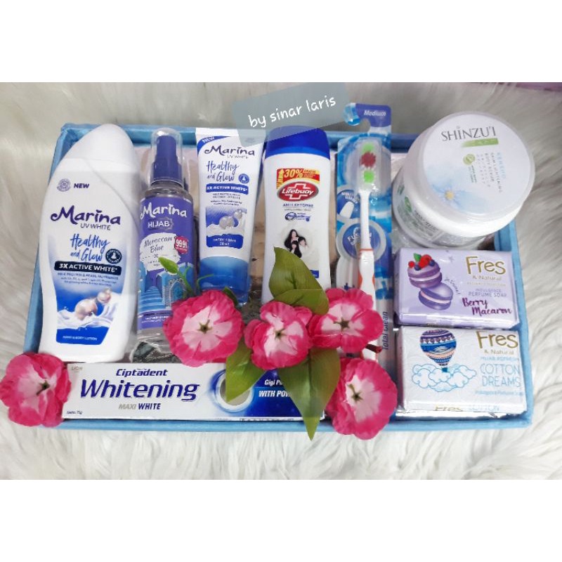 PAKET HAMPERS/PAKET SESERAHAN/PAKET NIKAH/PAKET BODY CARE/KADO PERNIKAHAN (FREE BOX)