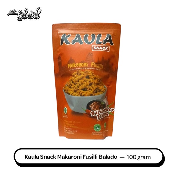 

Kaula Snack Makaroni Fusilli Balado 90gr - Macaroni No MSG | Tanpa Pengawet