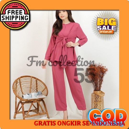 Setelan Lesti Kejora Lesti Set Cringkle Premium Setelan Terbaru Bisa Cod Gratis Ongkir  Set Bahan Pr