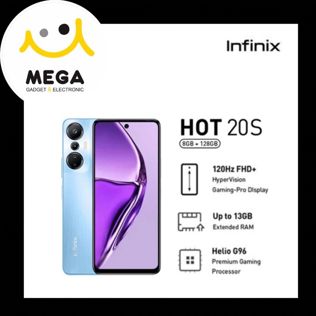 Infinix Hot 20S 8GB + 128GB Garansi Resmi Infinix Indonesia