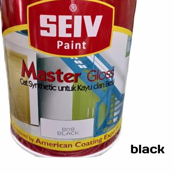 cat besi putih dop/ Seiv white doff /black doff 1 kg - Hitam