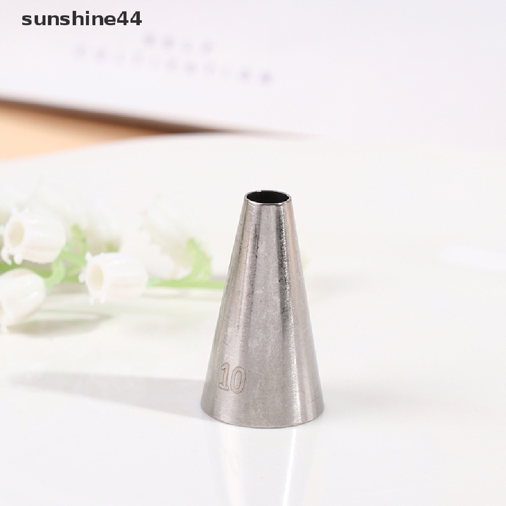 Sunshine Lampu Sorot Led Tenaga Surya #10pcs Spuit Piping Bahan Stainless Steel Untuk Dekorasi Kue