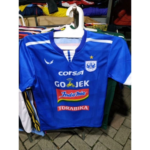 JERSEY PSIS SEMARANG HOME 2018 LIGA 1 GOJEK BIRU PRINTING RETRO LOKAL
