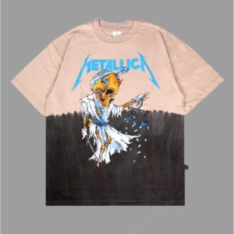 Kaos Baju Band Metallica Tie Dye oversize vintage tshirt aplikasi