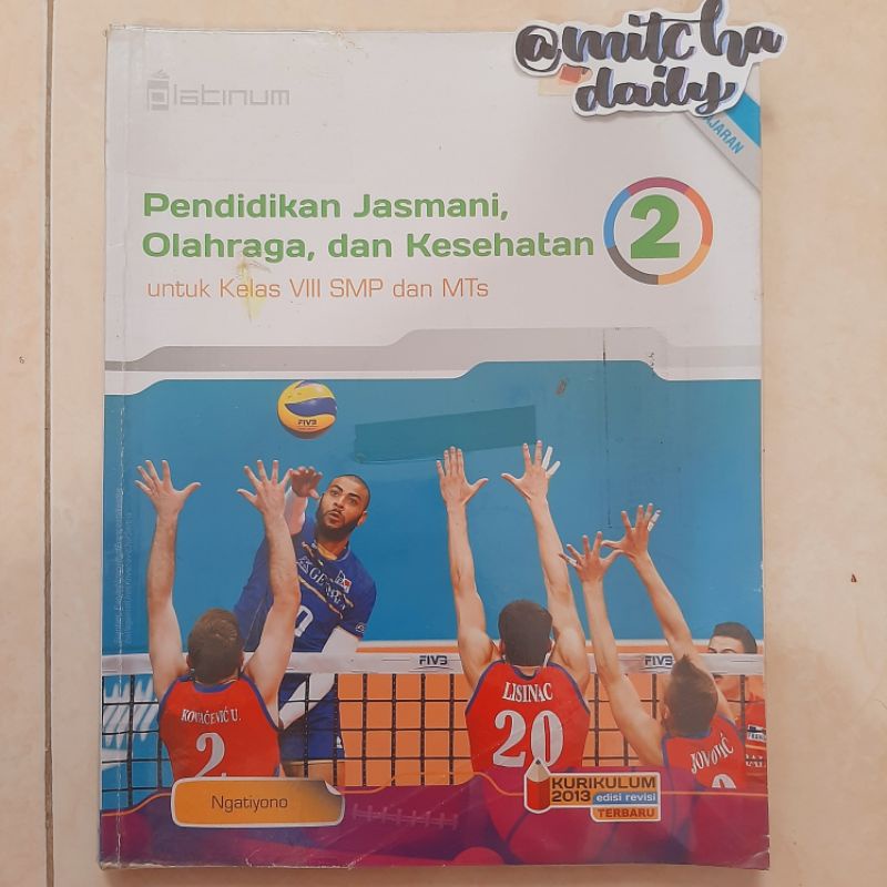 Jual Buku Olahraga Penjaskes SMP kelas 8 Platinum Tiga Serangkai ...