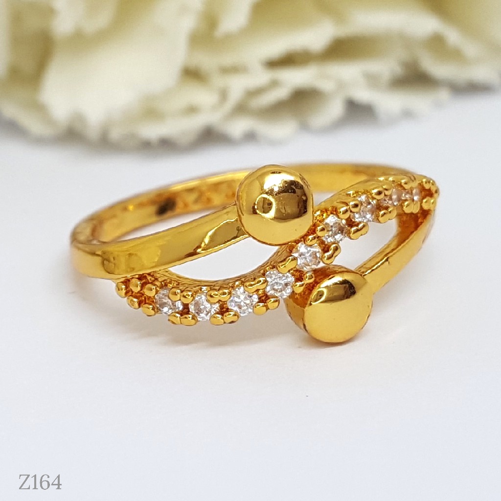 PGX Cincin Xuping Wanita Lapis Emas Aksesoris Perhiasan Fashion Premium - Z164