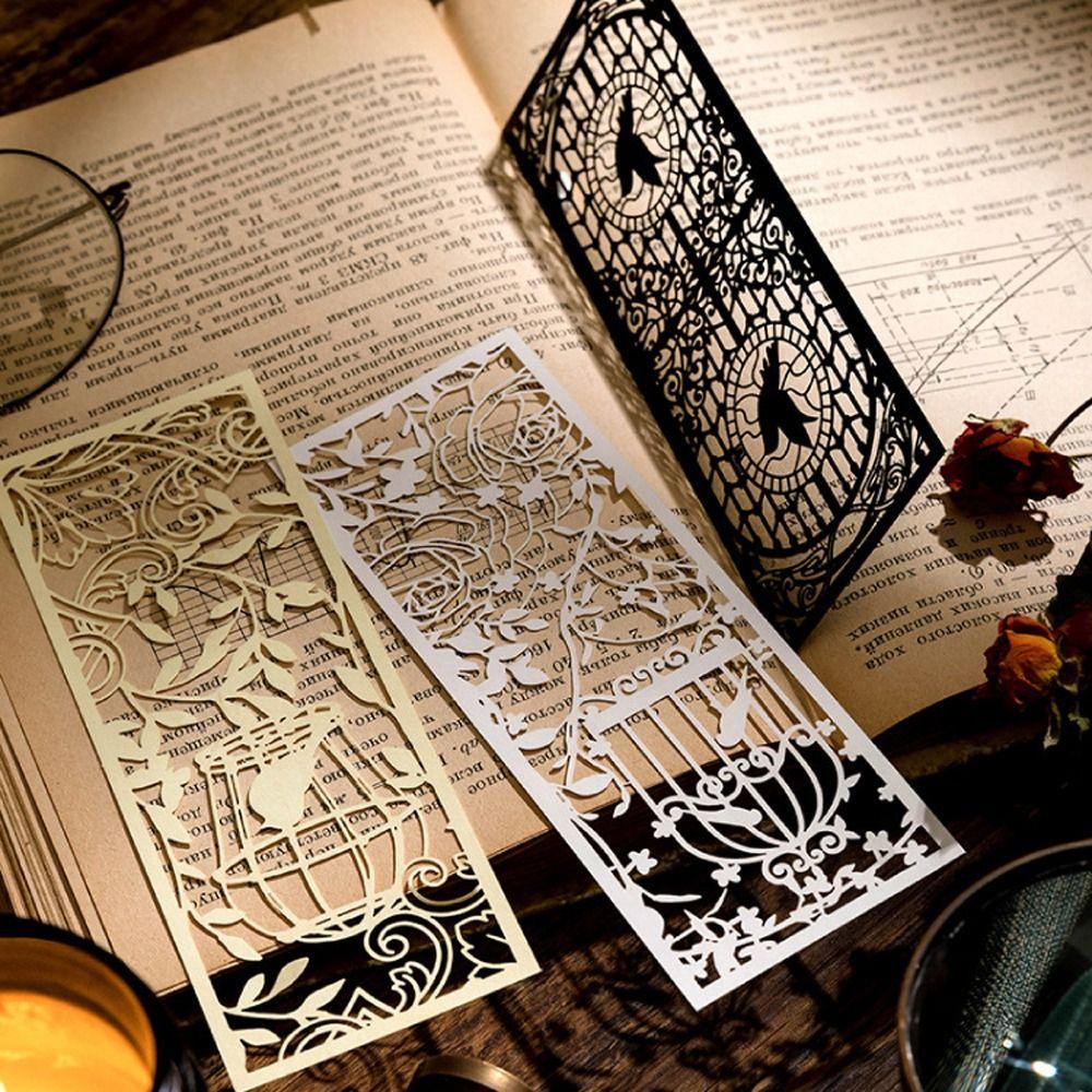 REBUY Rebuy Hollow Paper Bookmark Penanda Halaman Hadiah Anak Label Halaman Membaca Bookmark Membaca Asisten Perlengkapan Sekolah Penanda Catatan