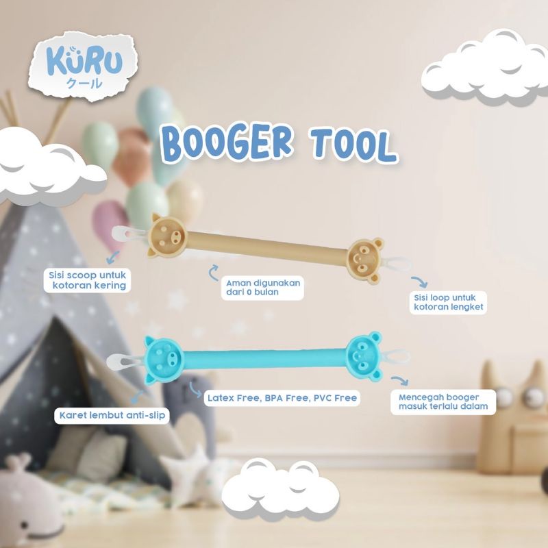 KURU baby HC201 Baby Booger Tool/Alat pembuang Lendir hidung&amp;telinga