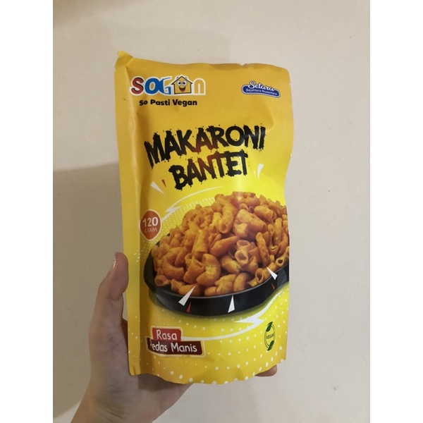 Makaroni Bantet rasa pedas manis 100% vegetarian/vegan snack