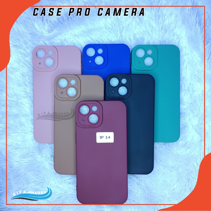 CASE IPHONE 14 Softcase case pro camera macaron bahan tebal di jammin sesui foto master soft case pro camera