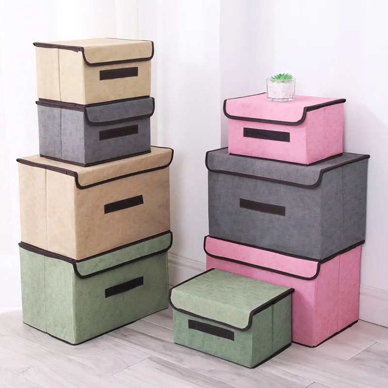 Retaily HL0440 Penyimpanan Multifunction Box baju Kotak penyimpanan dengan penutup Storage Box Tempat