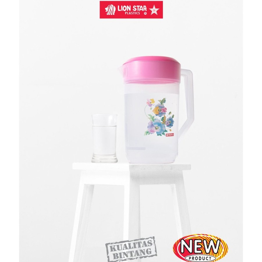 Teko Air Lionstar K-3 Water Jug 2.1L -Teko Air Lionstar - Teko Plastik Tebal dan Awet  Tidak Berbau