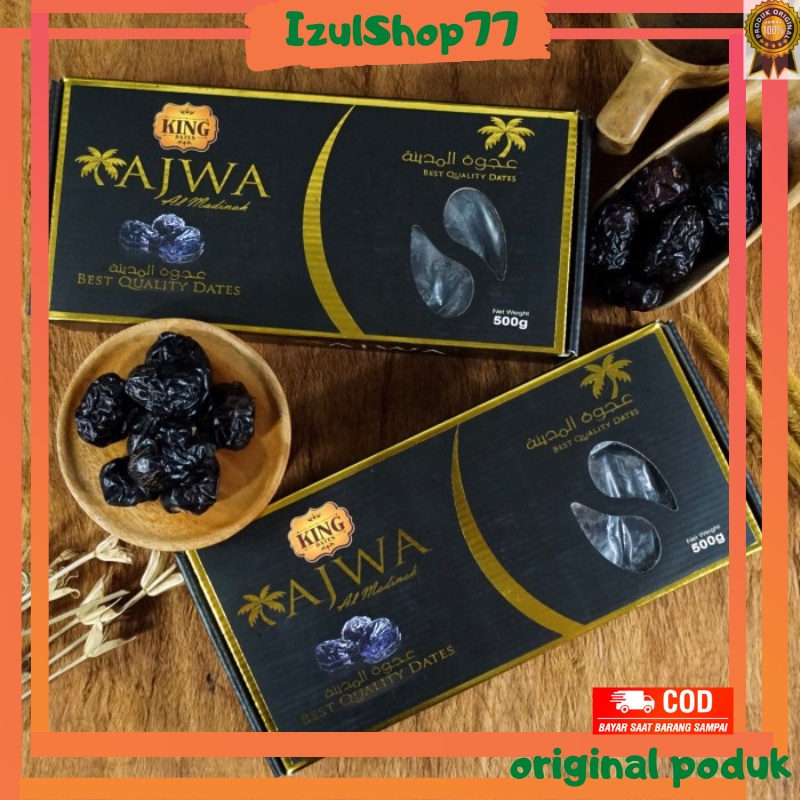 

Kurma Ajwa Al Madinah 7 Butir | Kurma Nabi Kemasan Original Premium - Kurma Syifa