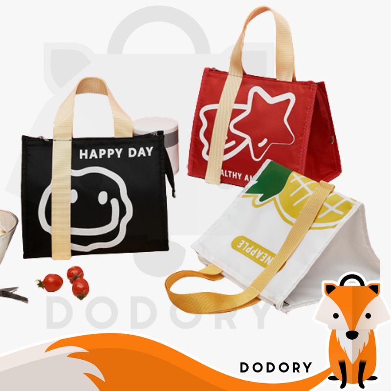 DODORY HL0462 Tas Bekal Karakter Lunch Bag Aluminium Foil