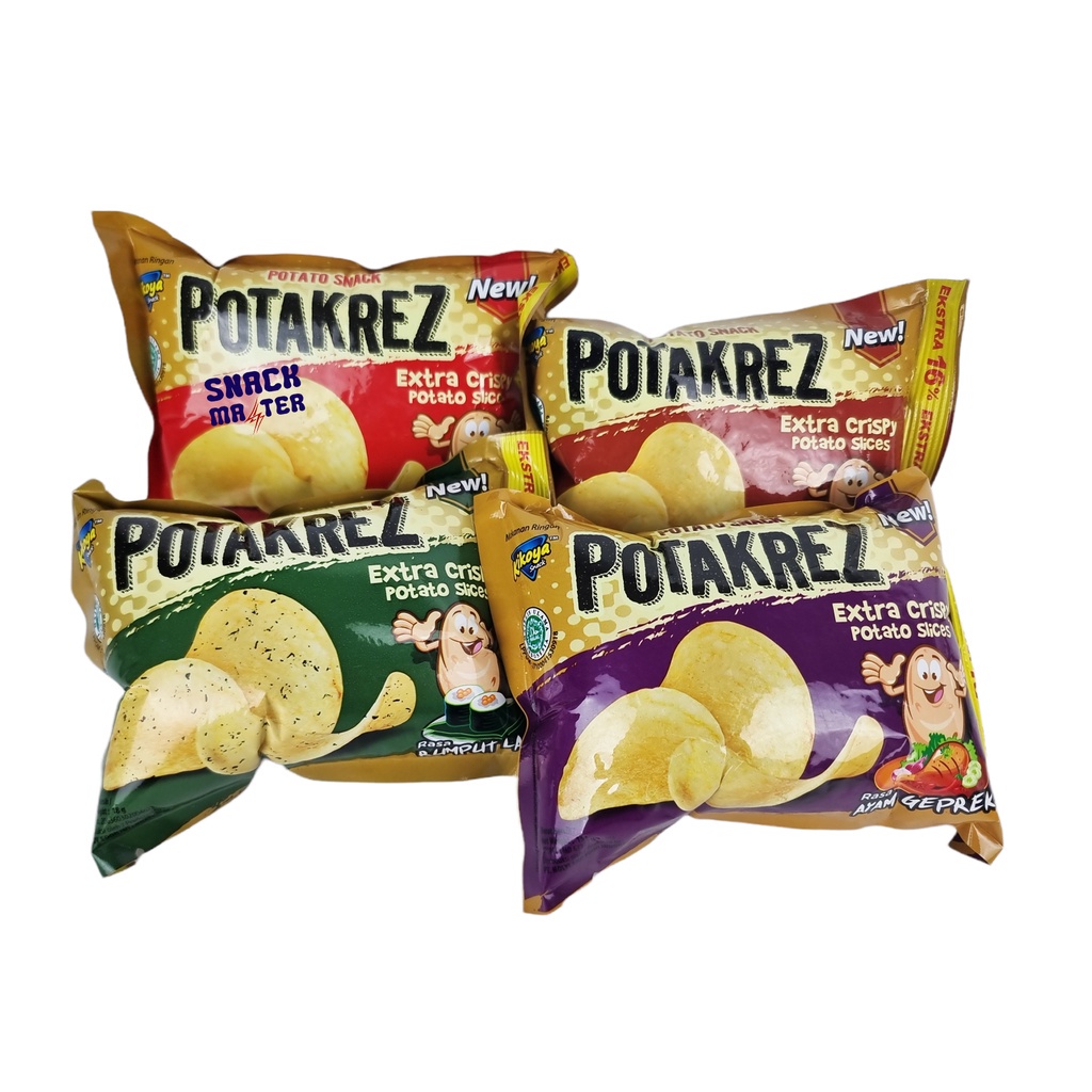 Kikoya Potakrez Potato Snack Snack Kentang Extra Crispy - Netto 18gr