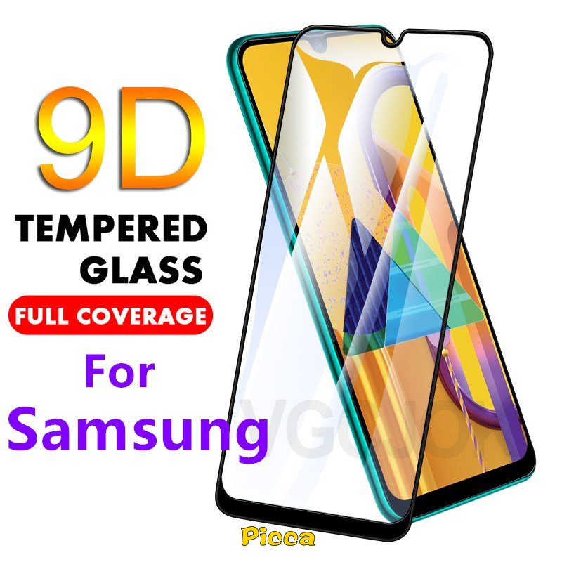 Pelindung Layar Tempered Glass 9D Untuk Samsung A04s A22 A73 A12 A03 A03s A01 A13 A10s A10 A52 A72 M02S A31 A11 A50 A30s A21s M22S M21S M21S