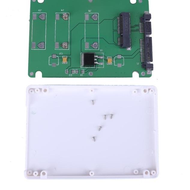 ADAPTER MSATA SSD TO SATA KONVERTER DENGAN CASING ENCLOSURE