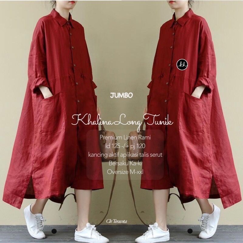 ATASAN, TUNIK, atasan wanita, fashion muslim, baju wanita, fashion wanita, Khalina Long Tunik